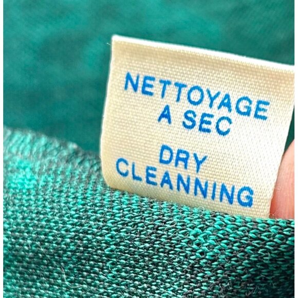 Vertigo Paris (Likely) Made in France Green Wool Blend Long Knit Coat MEDIUM - Picture 5 of 7